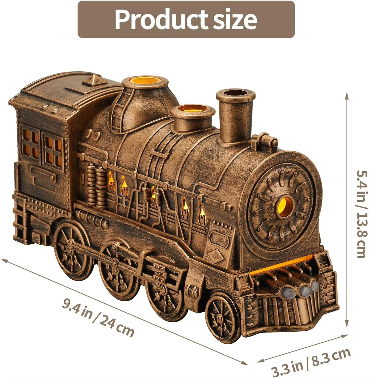 Gold train aroma diffuser dimensions
